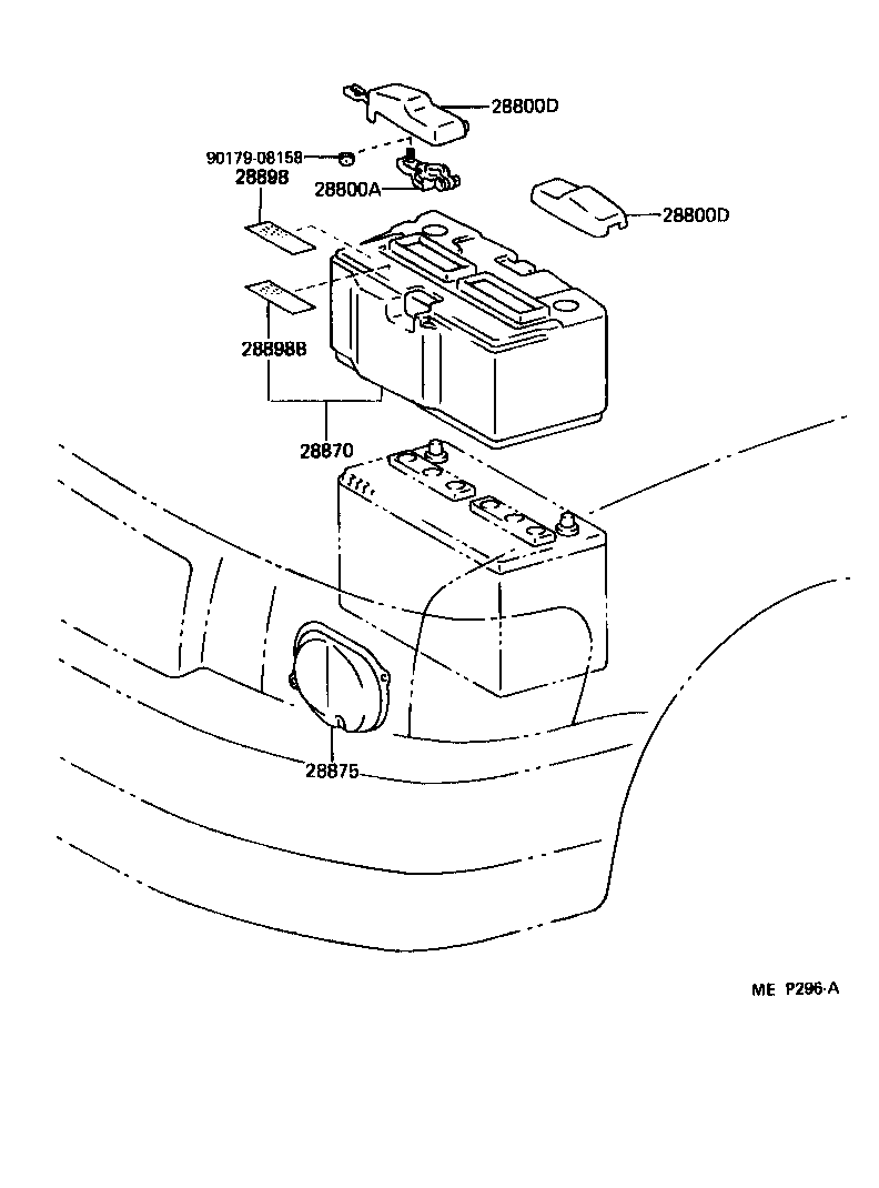 28898-50030 PLATE, BATTERY product image