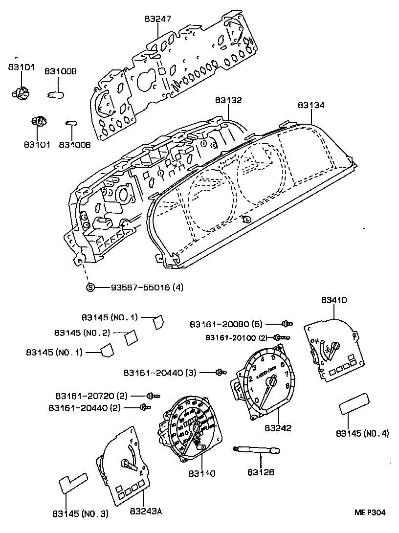83131-2B710 DIAL, METER, NO.1 product image