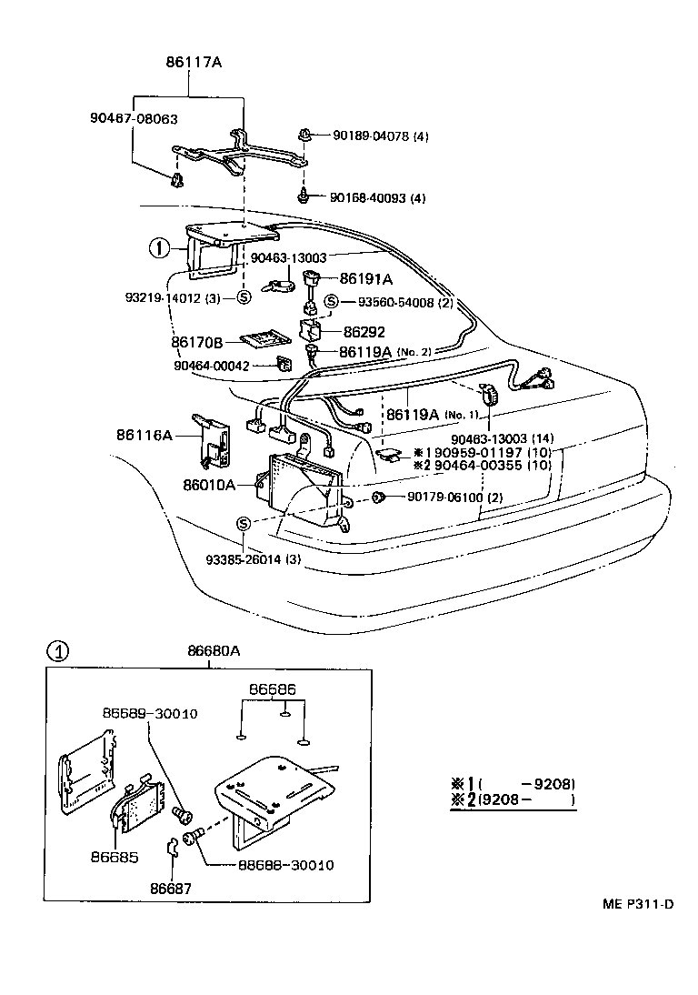 86170-50030 SWITCH & VOLUME ASSY, TELEVISION product image
