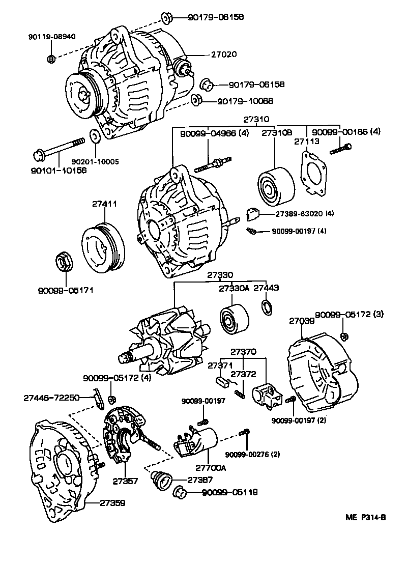 27371-44071 BRUSH, ALTERNATOR product image