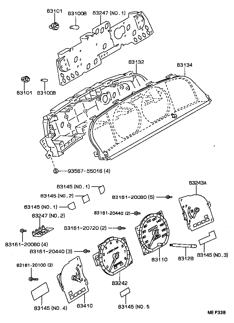 83110-2B720 SPEEDOMETER ASSY product image