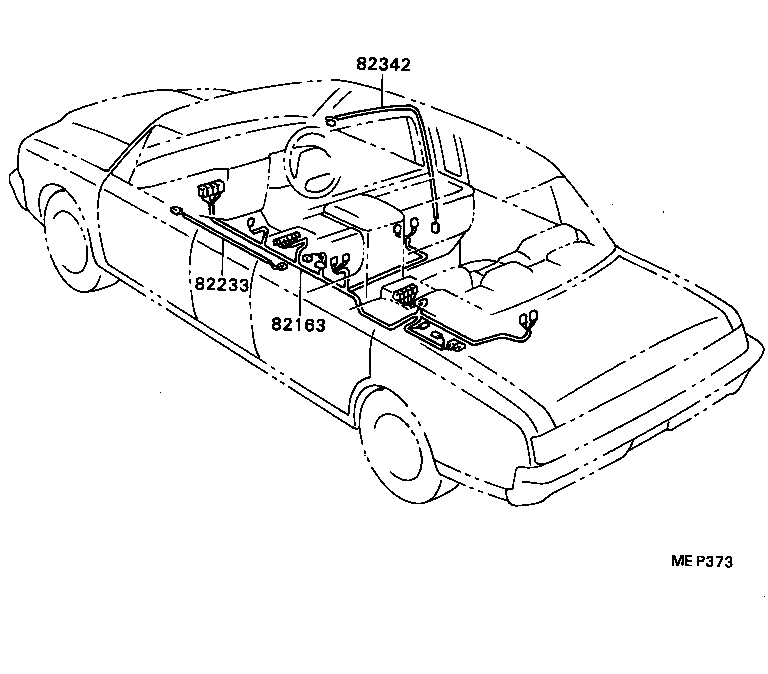 82081-40040 WIRING ASSY, DOOR LOCK product image