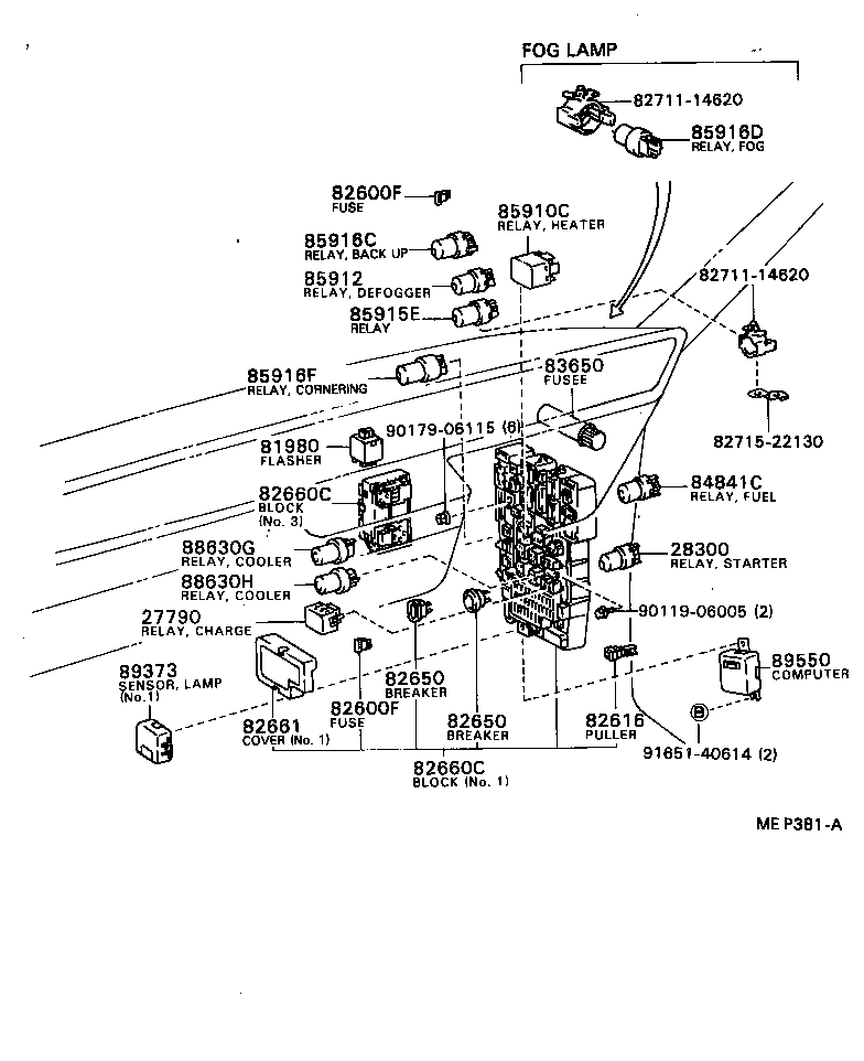 84140-40030 SWITCH ASSY, HEADLAMP DIMMER product image