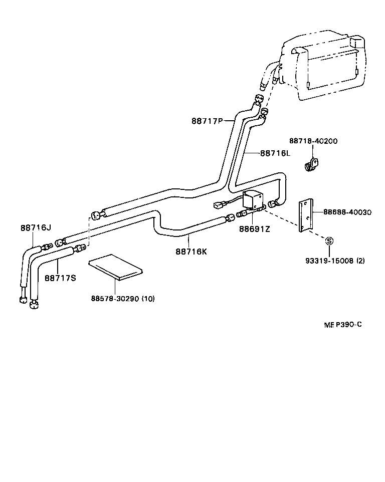 88460-40070 CONDENSER ASSY, COOLER product image