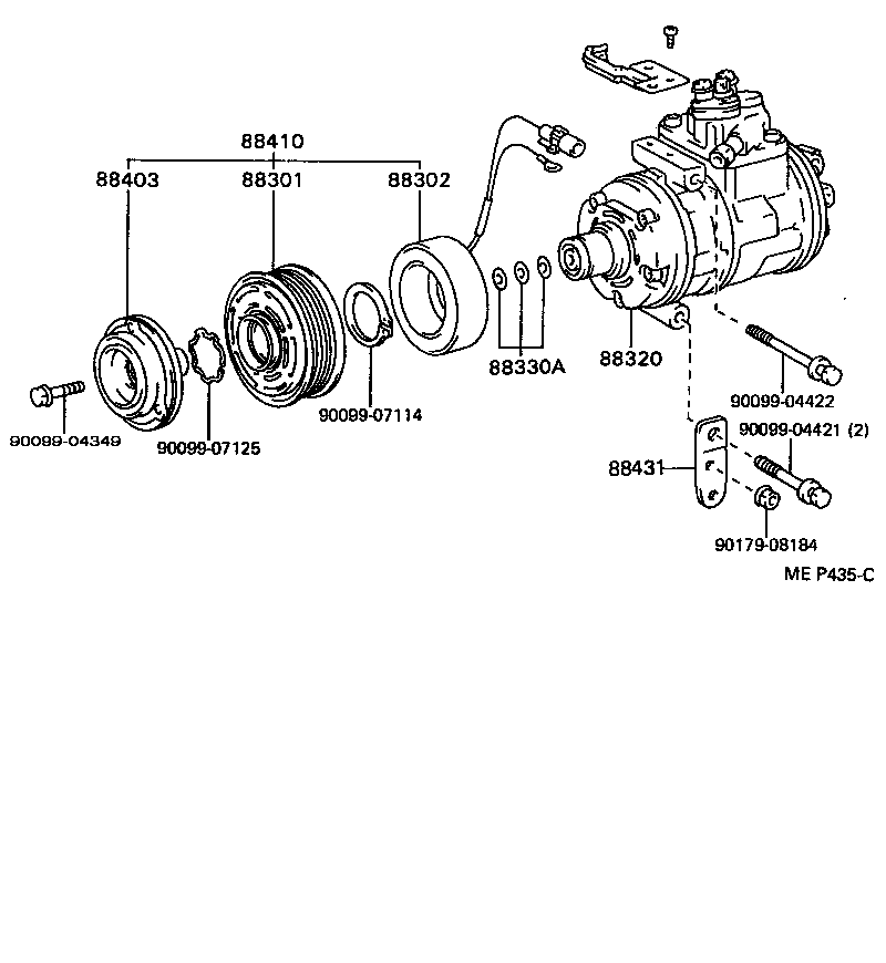 88410-50050 CLUTCH ASSY, MAGNET product image