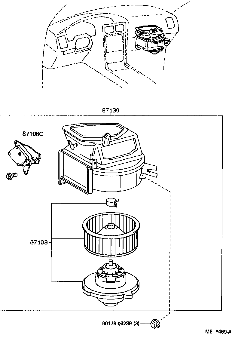 Toyota 87138-17100 RESISTOR, HEATER BLOWER