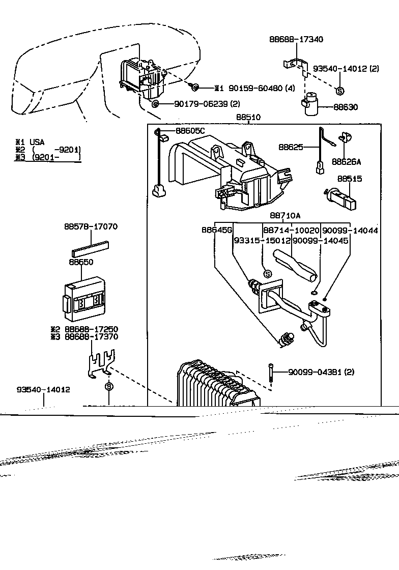 Toyota 88510-17140 UNIT ASSY, COOLER