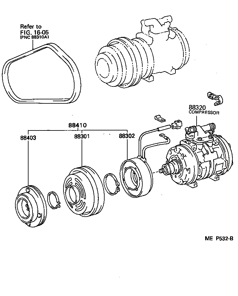 88440-28050 PULLEY, COOLER COMPRESSOR IDLE product image