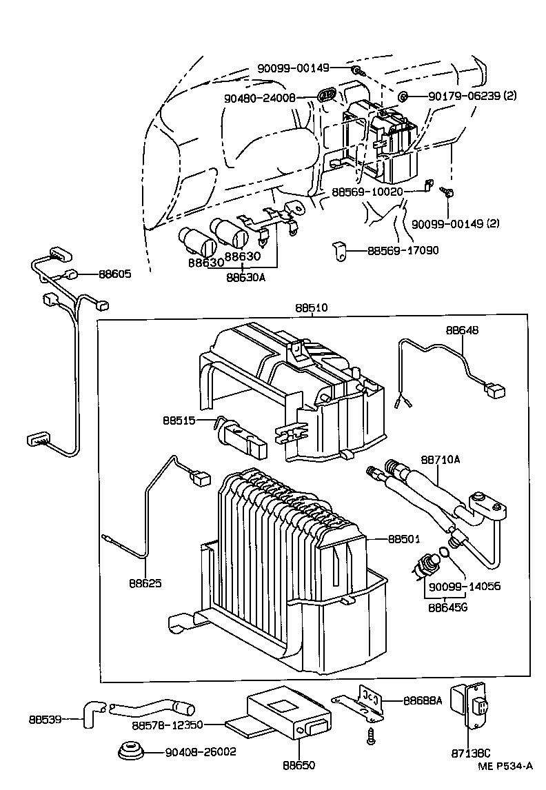 88605-1C040 HARNESS SUB-ASSY, COOLER WIRING, NO.1 product image