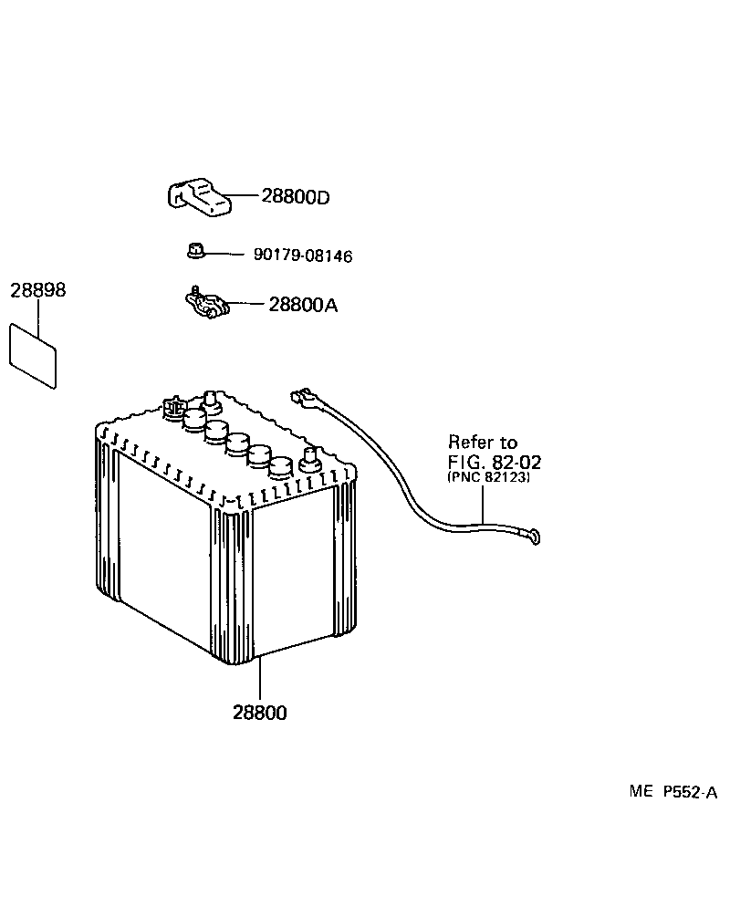 90982-05042 TERMINAL, BATTERY POSITIVE product image