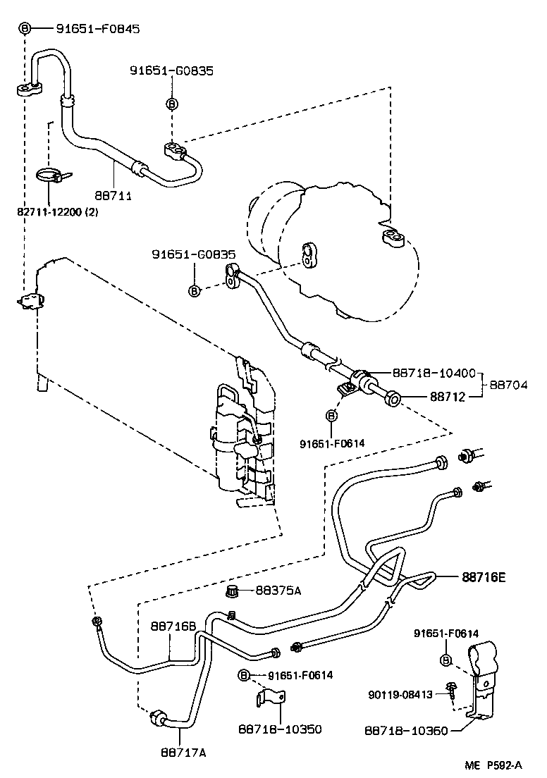 88704-10100 HOSE SUB-ASSY, SUCTION product image