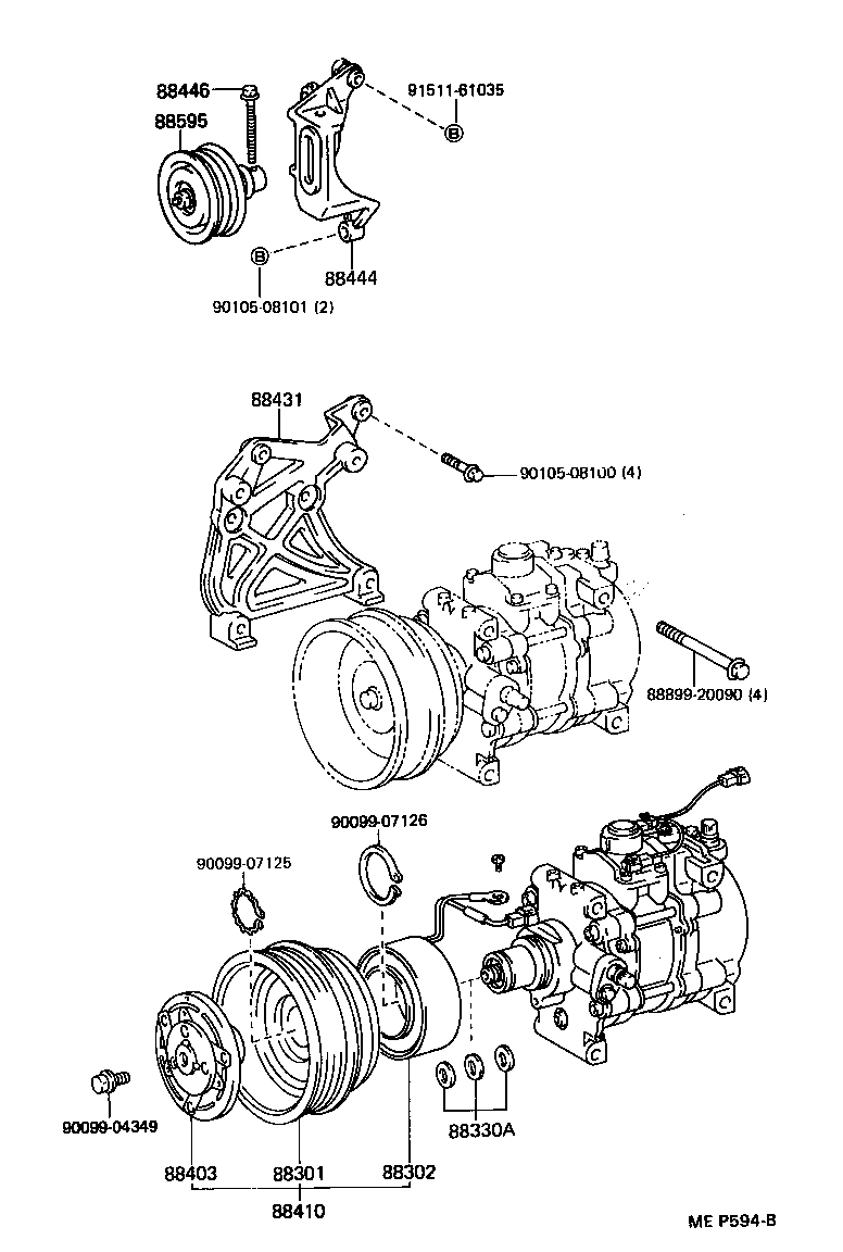 88309-12080 PUMP SUB-ASSY, COMPRESSOR product image