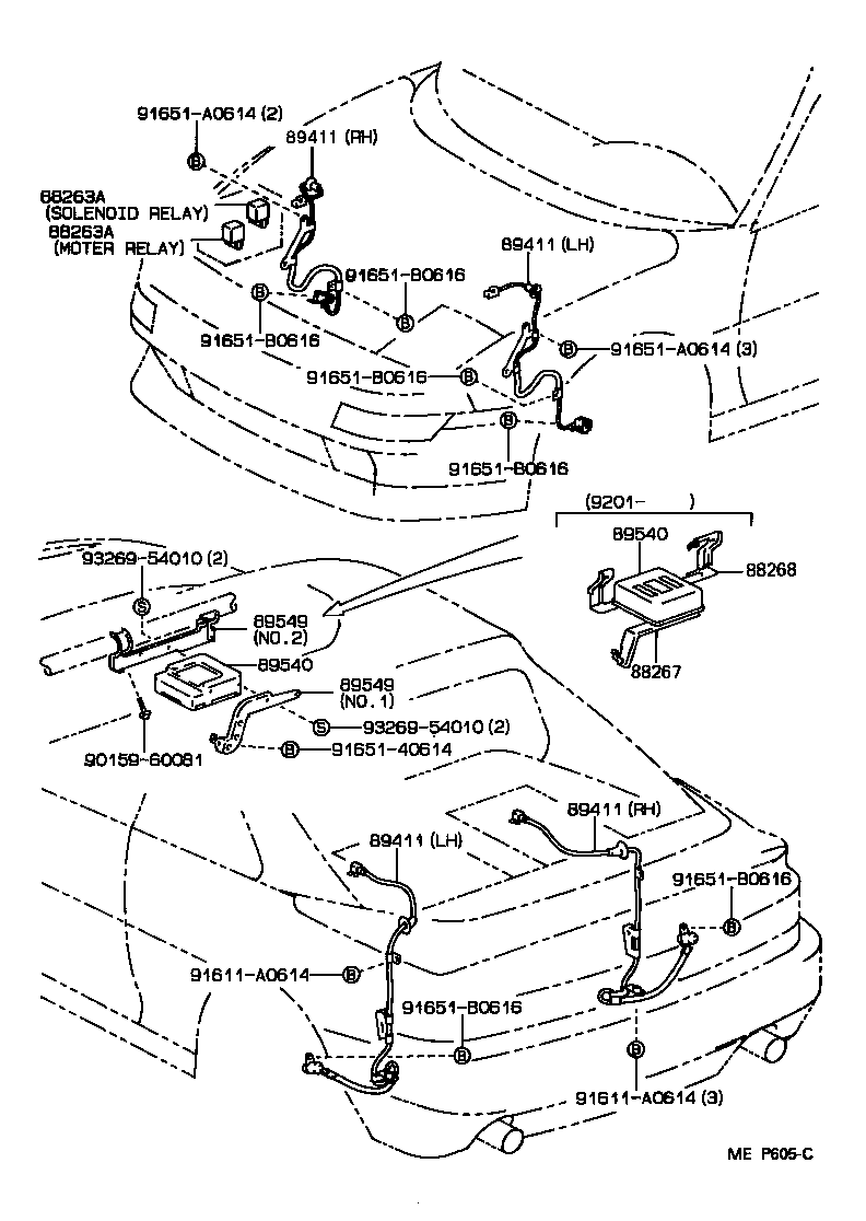 Toyota 89541-17020 COMPUTER ASSY, SKID CONTROL