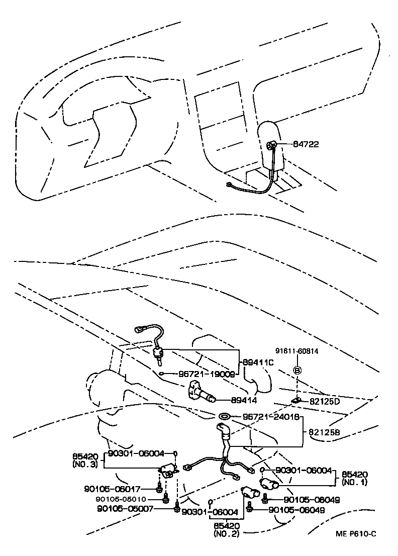 Toyota 89411-20050 SENSOR, SPEED
