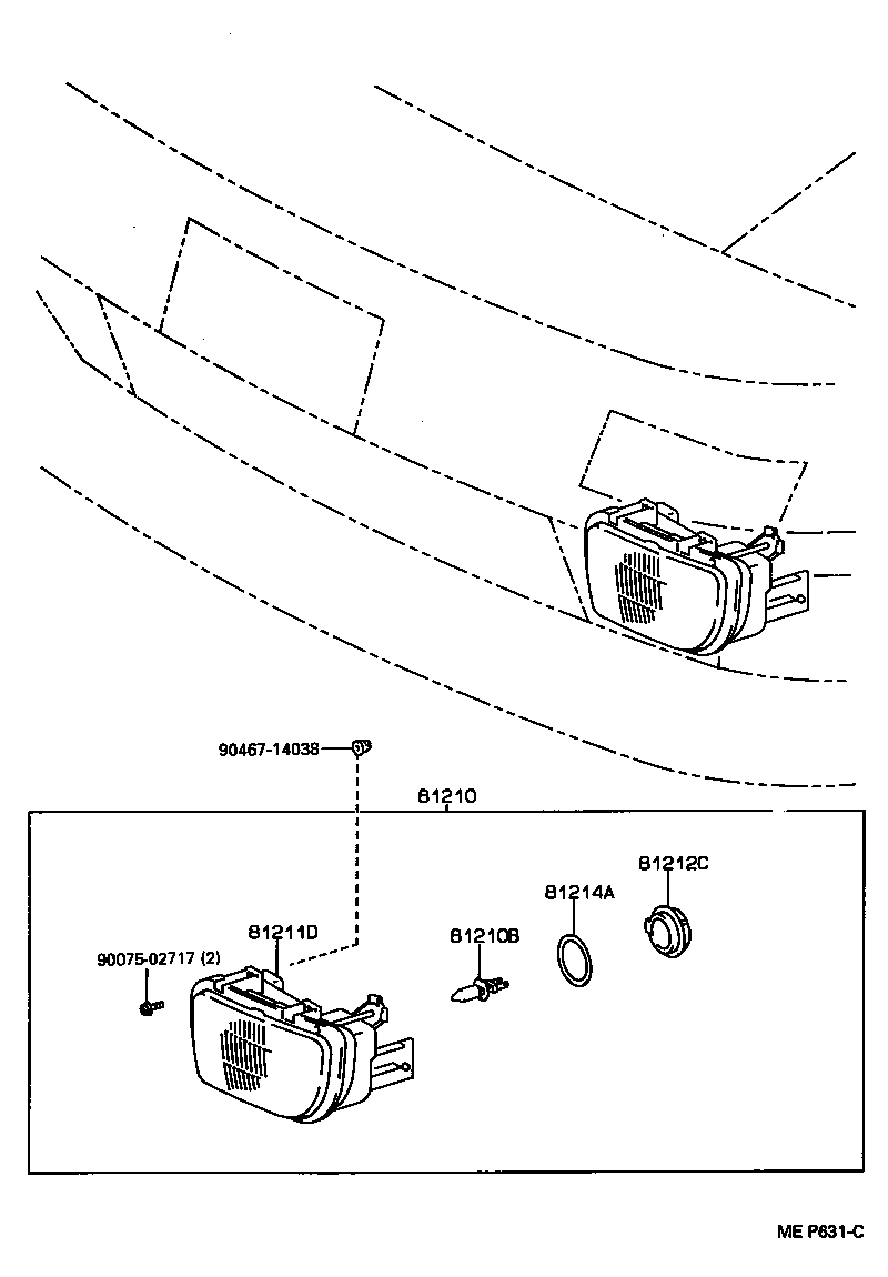 81210-17010 LAMP ASSY, FOG product image