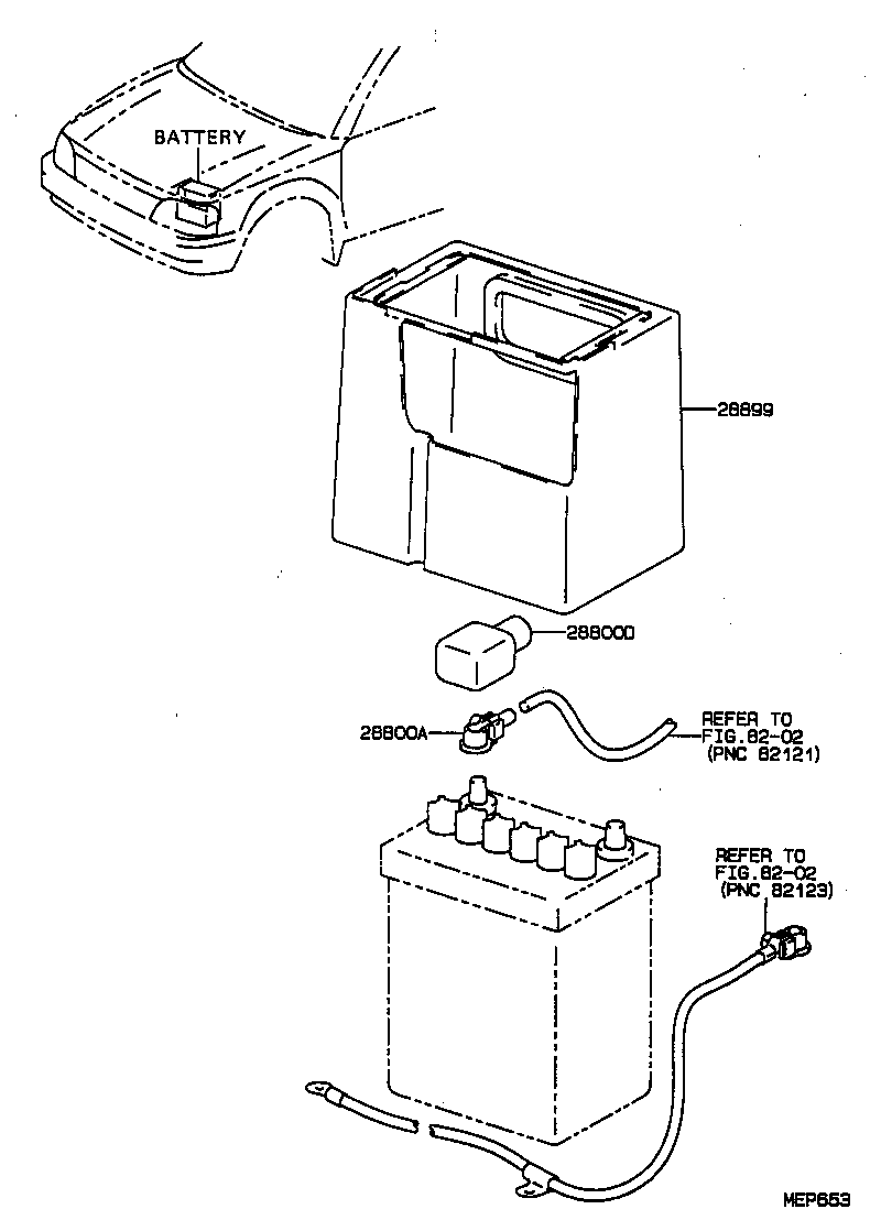 28899-55030 INSULATOR, BATTERY product image
