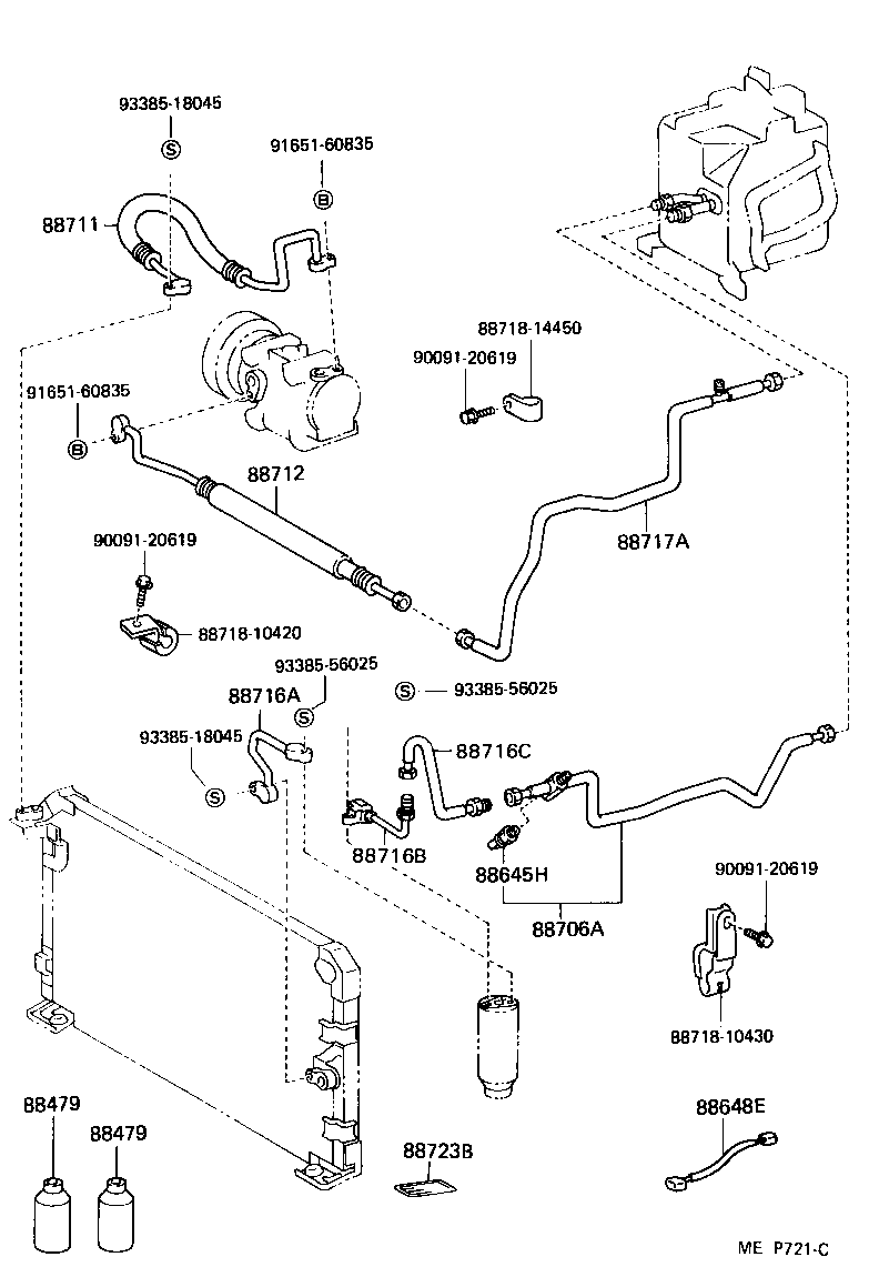 88712-10180 HOSE, COOLER REFRIGERANT SUCTION, NO.1 product image