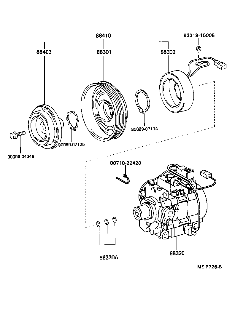 88320-10420 COMPRESSOR ASSY, COOLER product image
