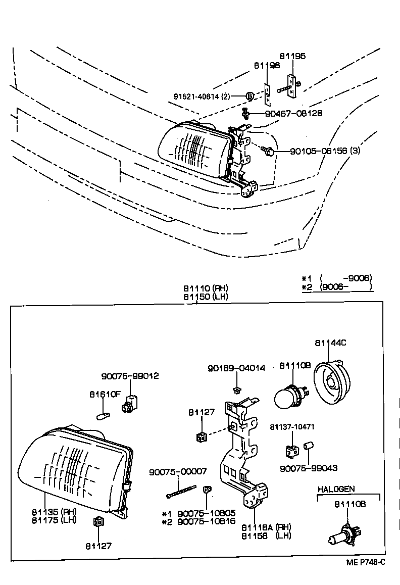 81150-10690 HEADLAMP ASSY, LH product image