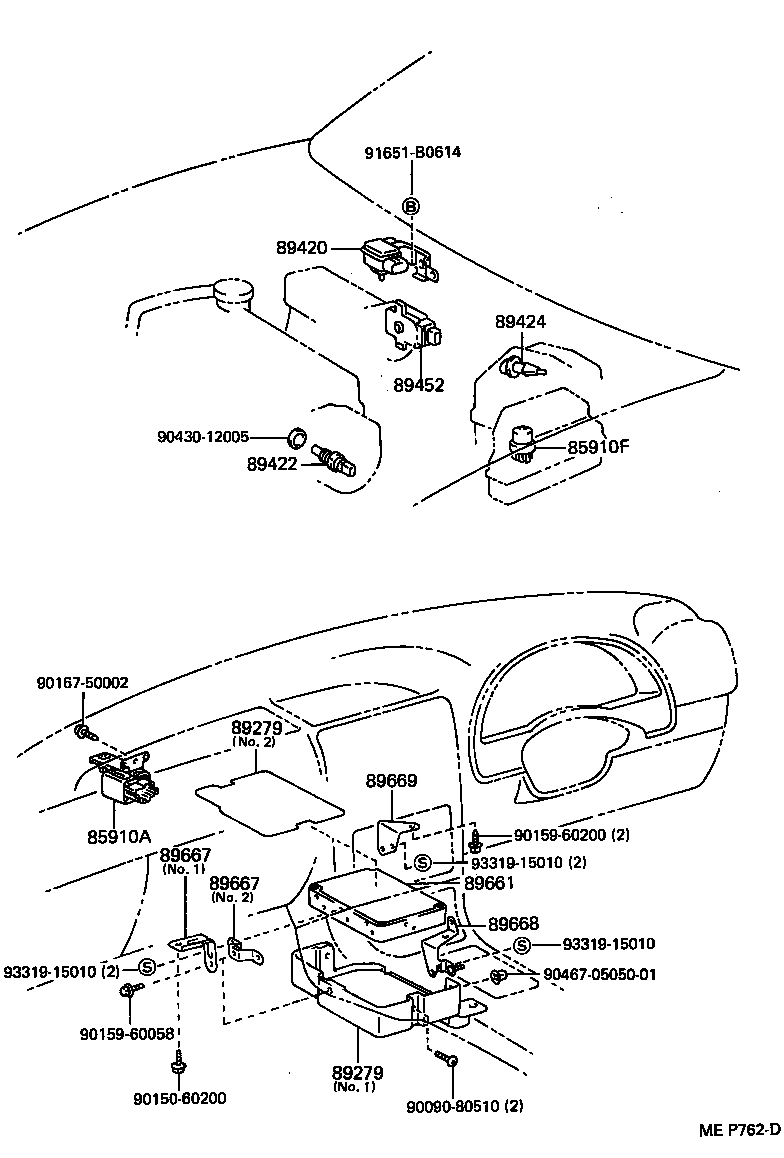 89424-12010 SENSOR, INLET AIR TEMPERATURE (FOR E.F.I.) product image