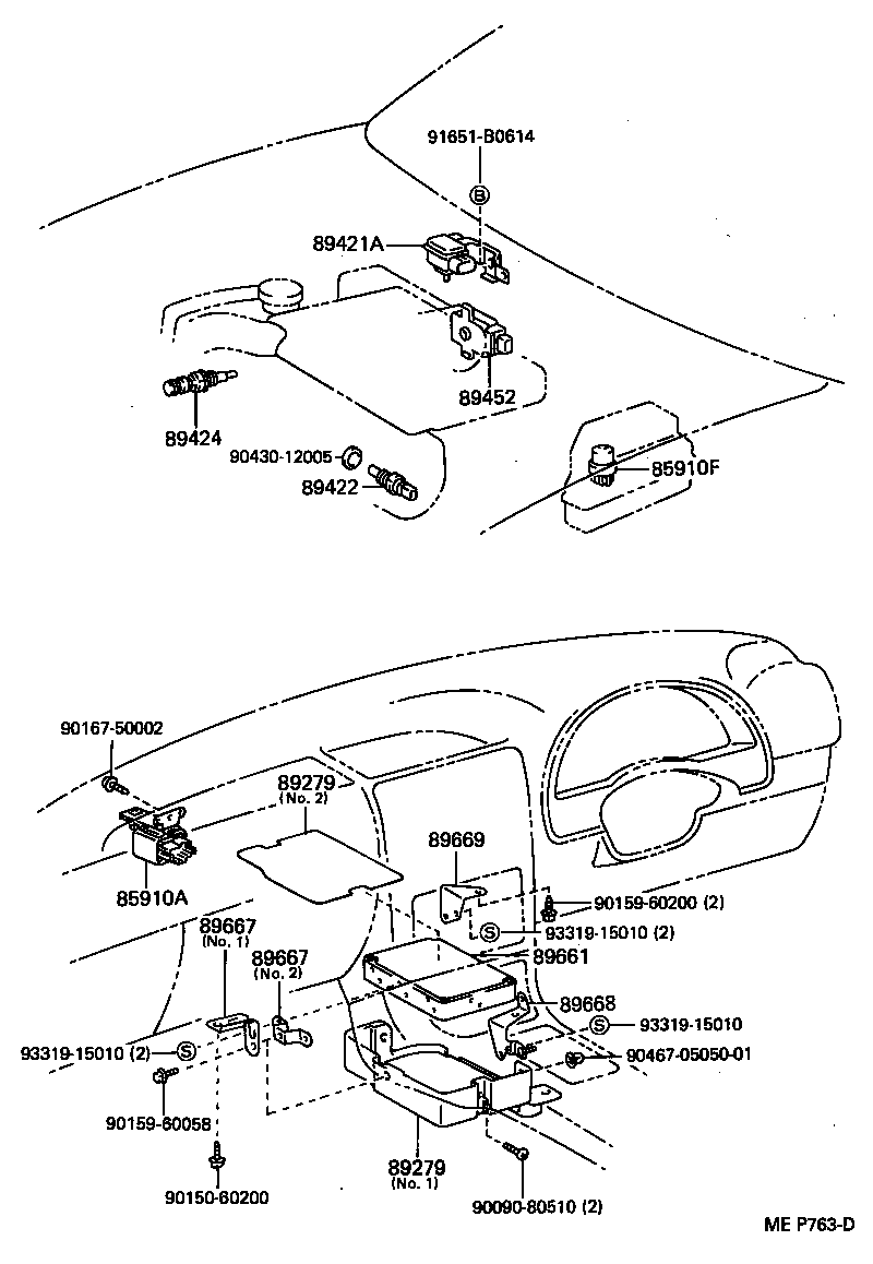 89661-10100 COMPUTER, ENGINE CONTROL product image