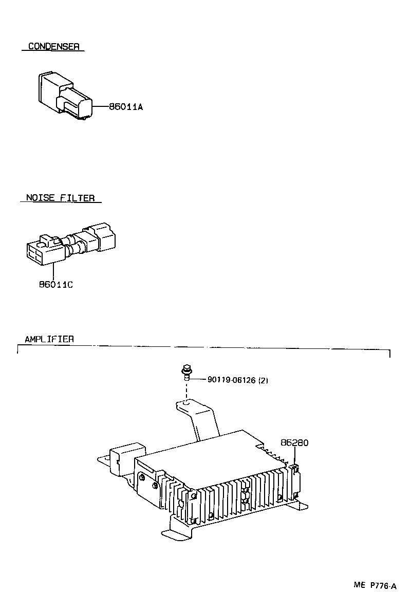 86120-16600 RECEIVER ASSY, RADIO product image