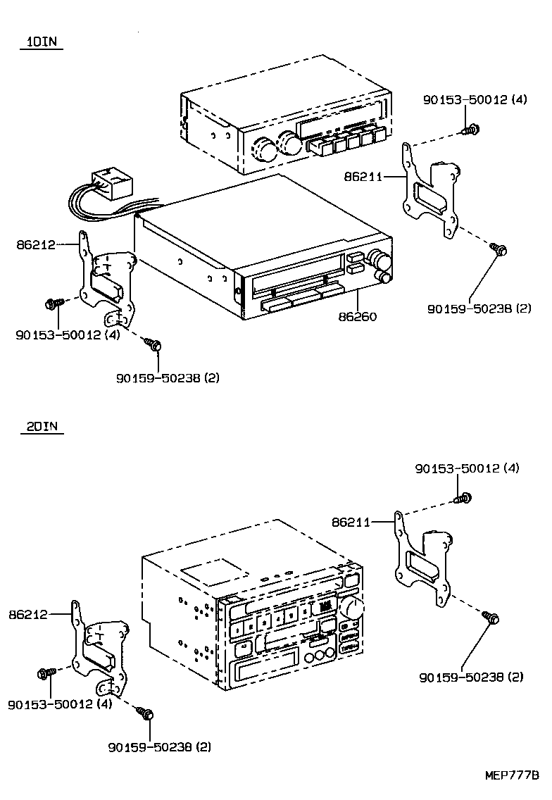 86120-27010 RECEIVER ASSY, RADIO product image