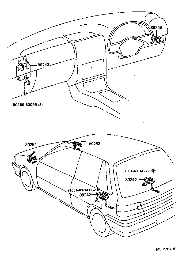 89249-10020 SWITCH, ABSORBER CONTROL product image