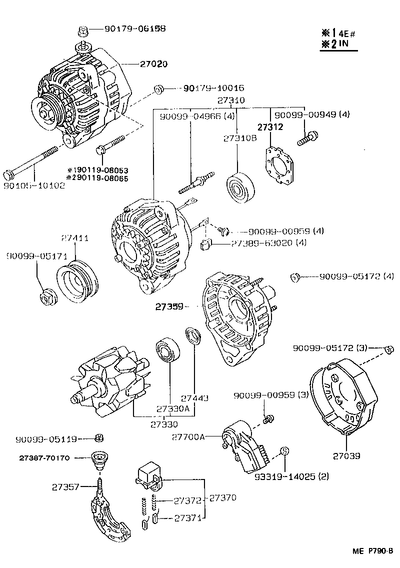 27039-73020 COVER, ALTERNATOR REAR END product image