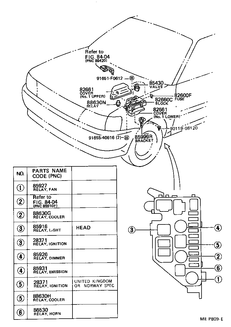 82610-10060 BLOCK ASSY, FUSE product image