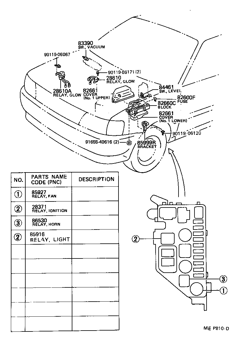 82610-10060 BLOCK ASSY, FUSE product image