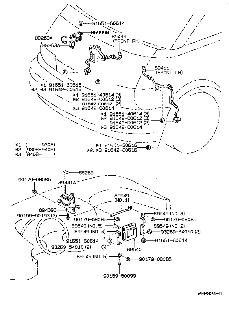 Toyota 89541-28080 COMPUTER ASSY, SKID CONTROL