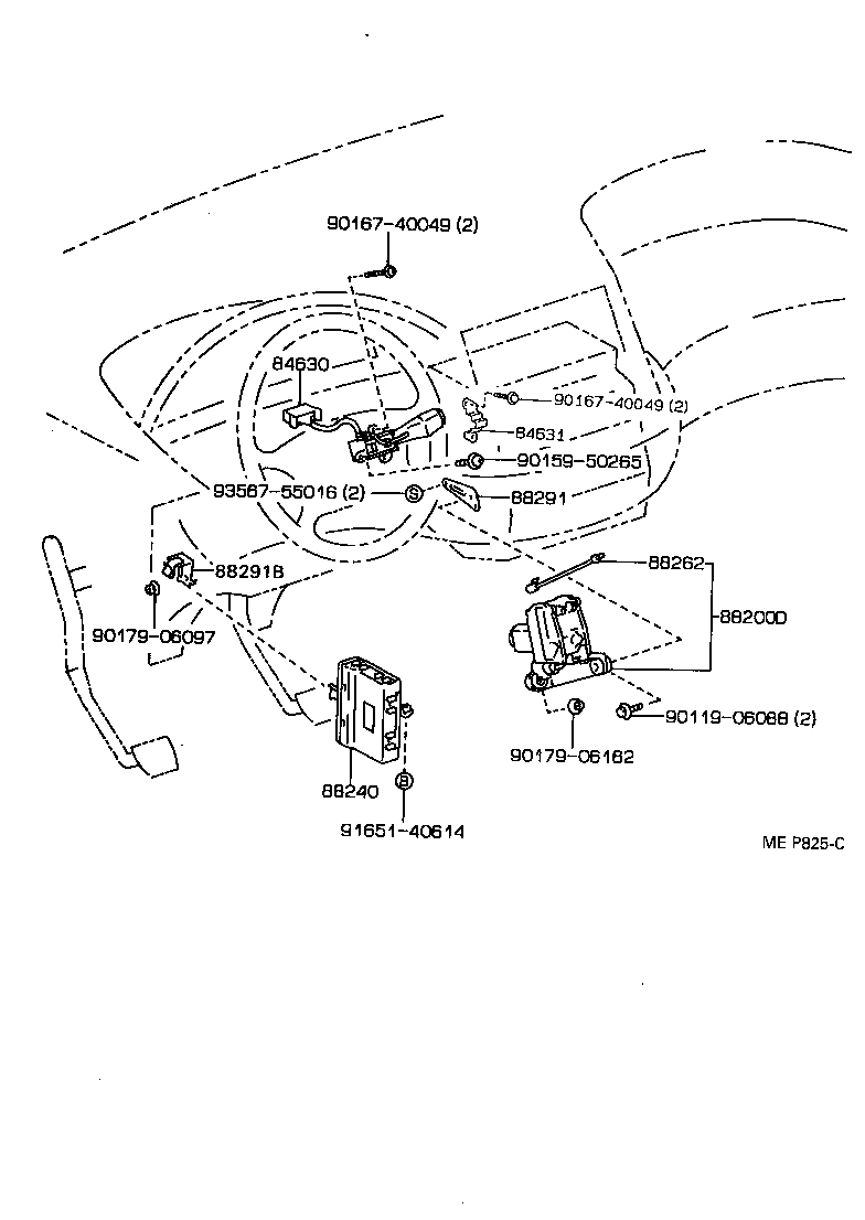 88002-28071 ACTUATOR ASSY, CRUISE CONTROL product image