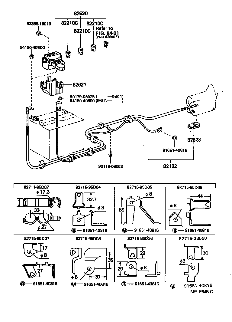 Toyota 82152-28331 WIRE, FRONT DOOR, LH