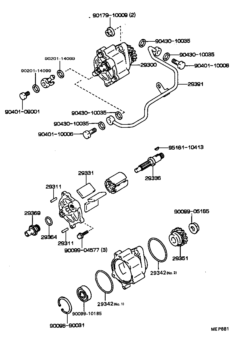 29300-68020 PUMP ASSY, VACUUM product image