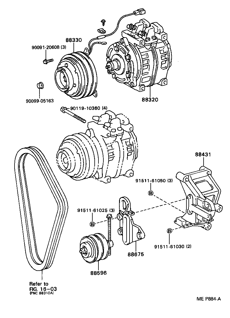 88412-36030 ROTOR SUB-ASSY, MAGNET CLUTCH product image