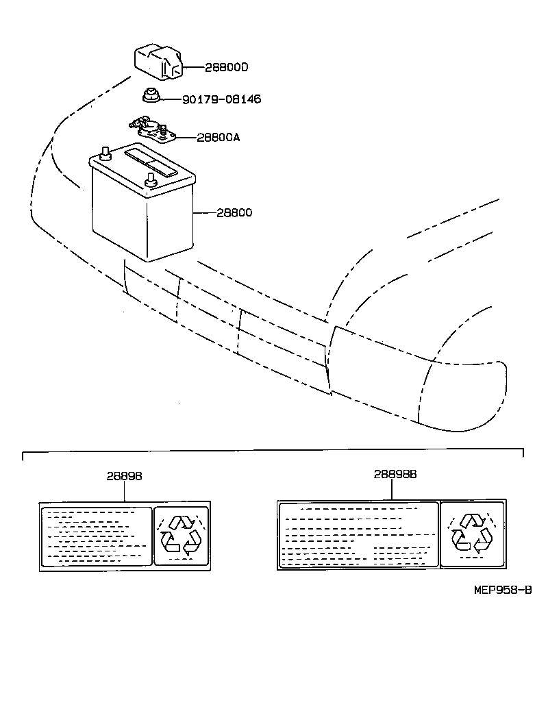 Toyota 28800-66010 BATTERY