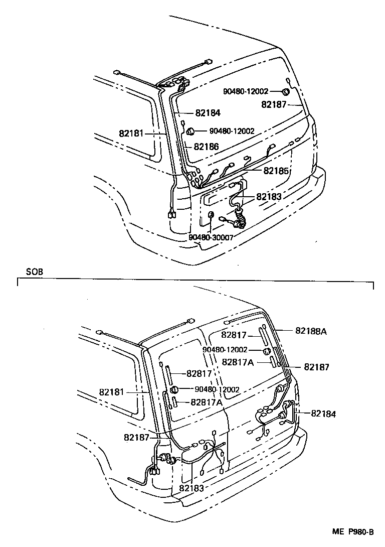 82817-60040 PROTECTOR, WIRING HARNESS, NO.2 product image