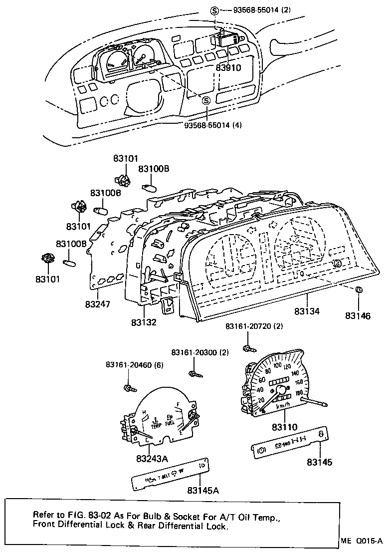 83132-60740 CASE, COMBINATION METER product image