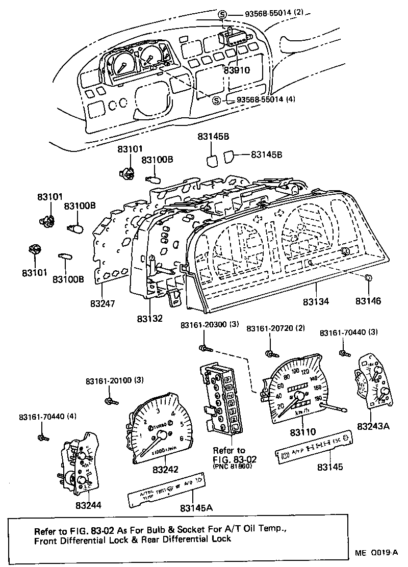 83132-60740 CASE, COMBINATION METER product image