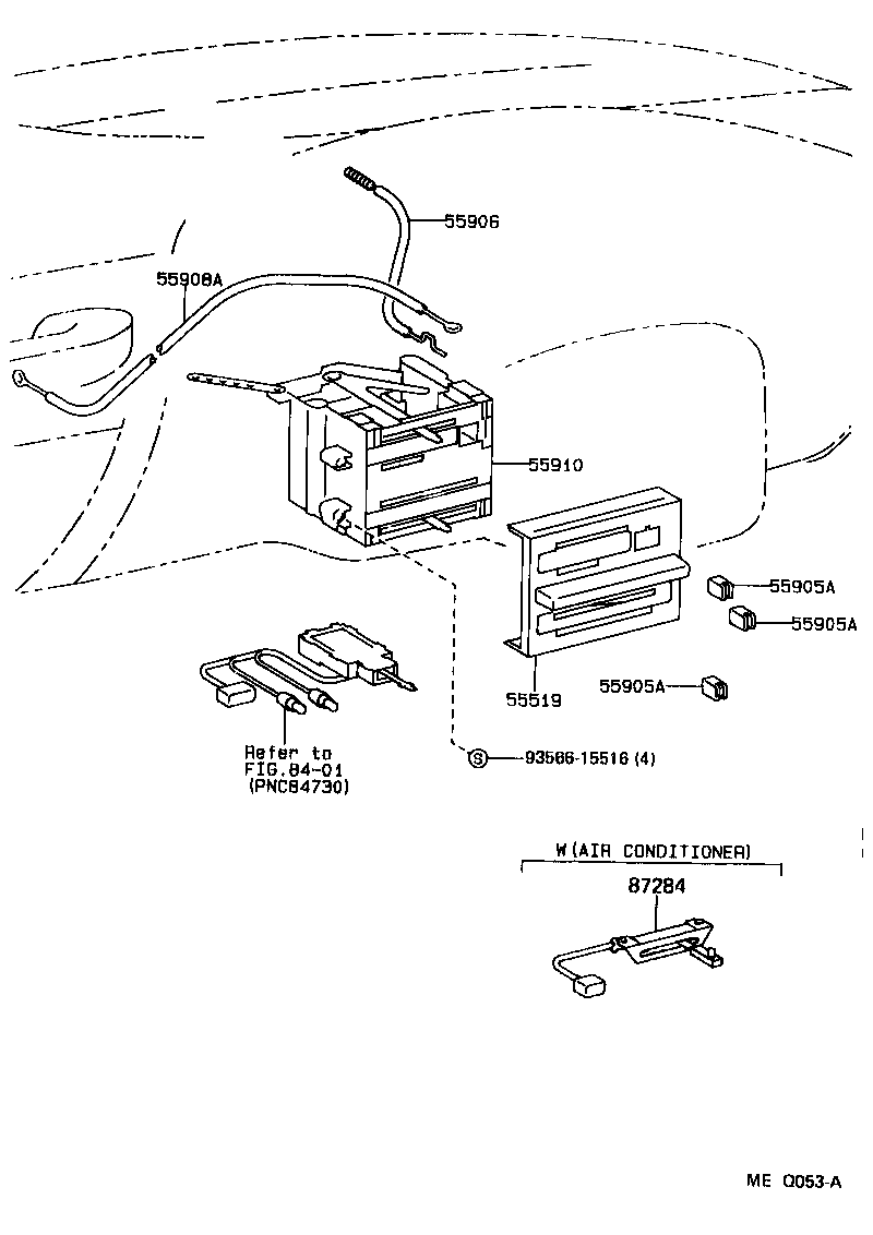55906-60041 CABLE SUB-ASSY, HEATER CONTROL product image