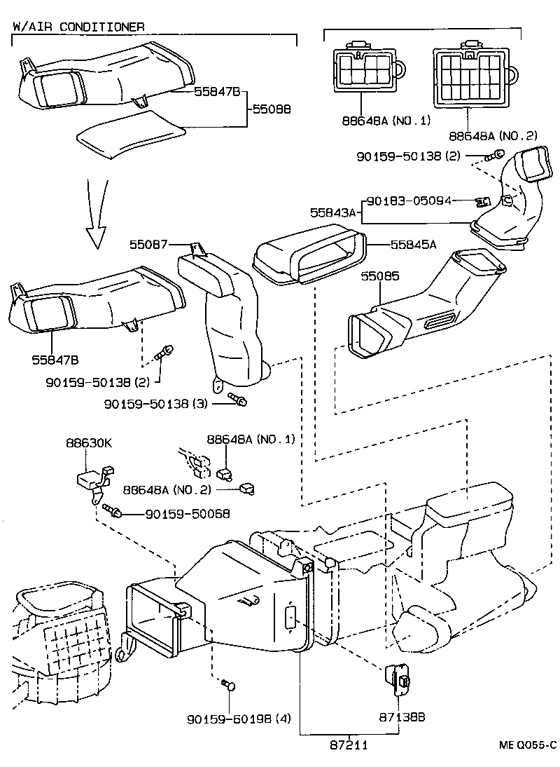 55906-60041 CABLE SUB-ASSY, HEATER CONTROL product image