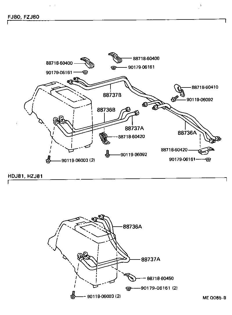 88717-60760 PIPE, COOLER REFRIGERANT SUCTION, A product image