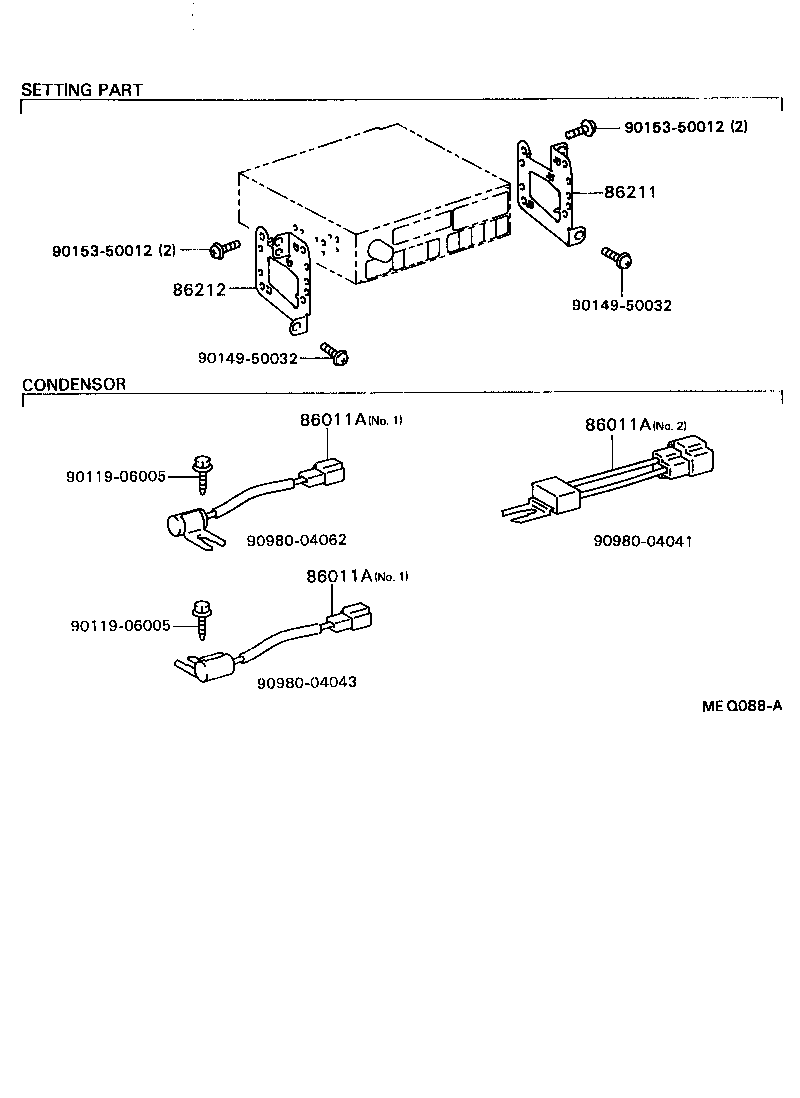 86285-32020 BRACKET, AMPLIFIER, NO.1 product image