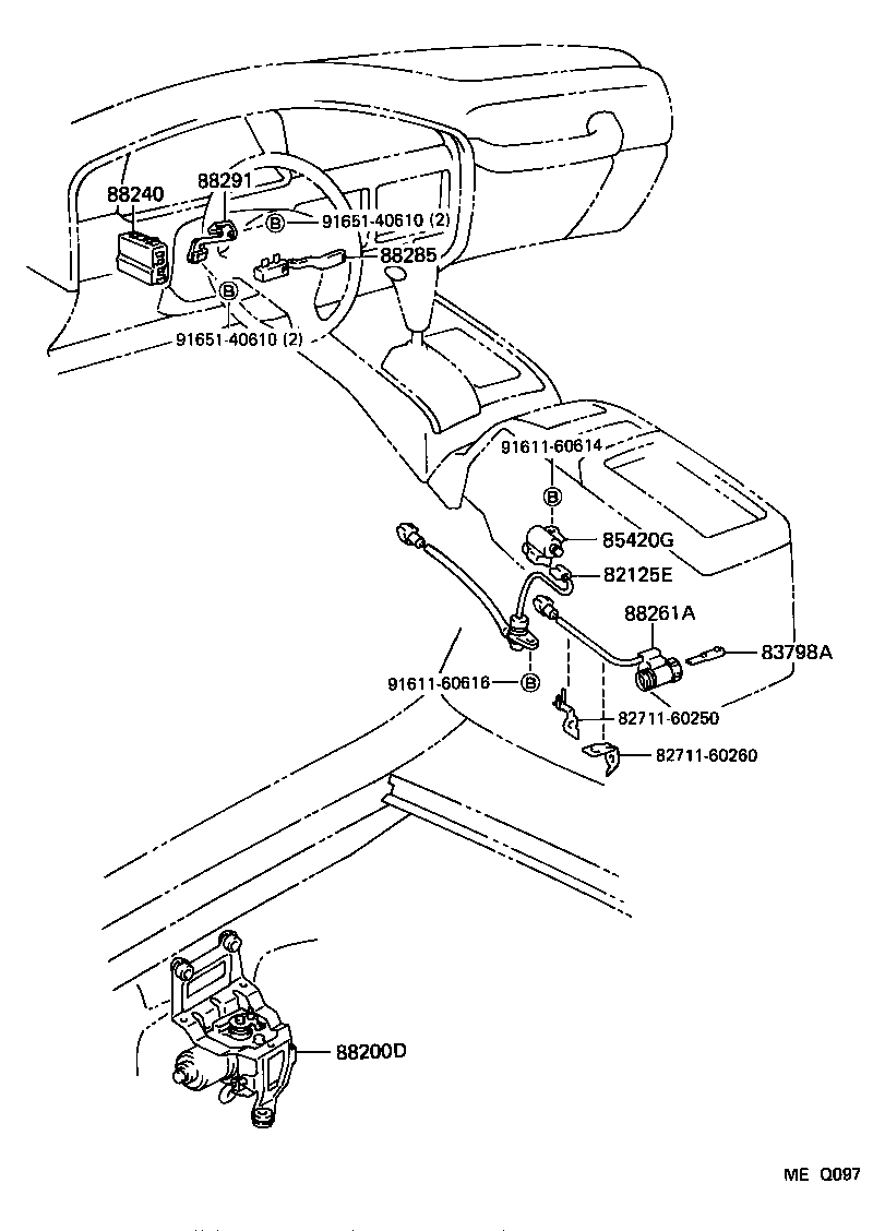 88261-60010 SENSOR, SPEED CRUISE CONTROL product image