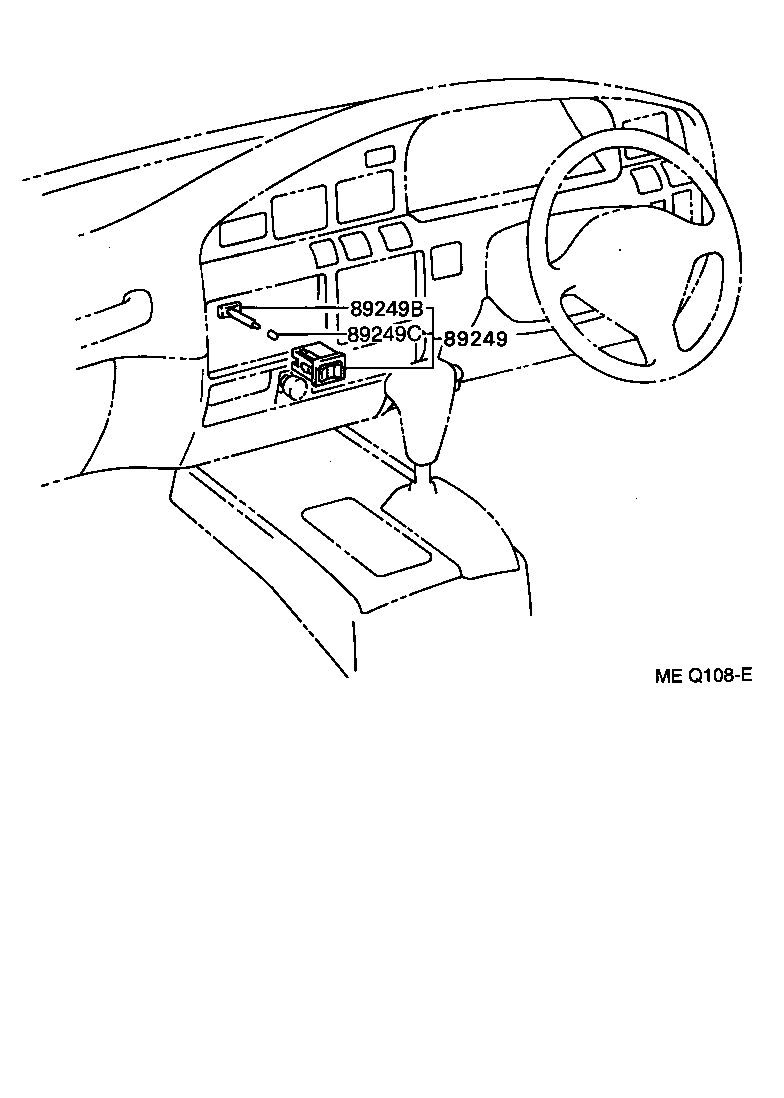 89249-60010 SWITCH, ABSORBER CONTROL product image
