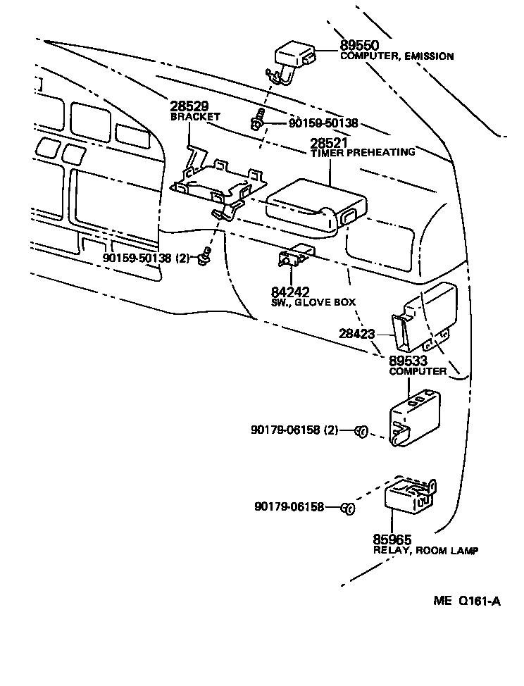 28529-17050 BRACKET, PREHEATING TIMER, NO.1 product image