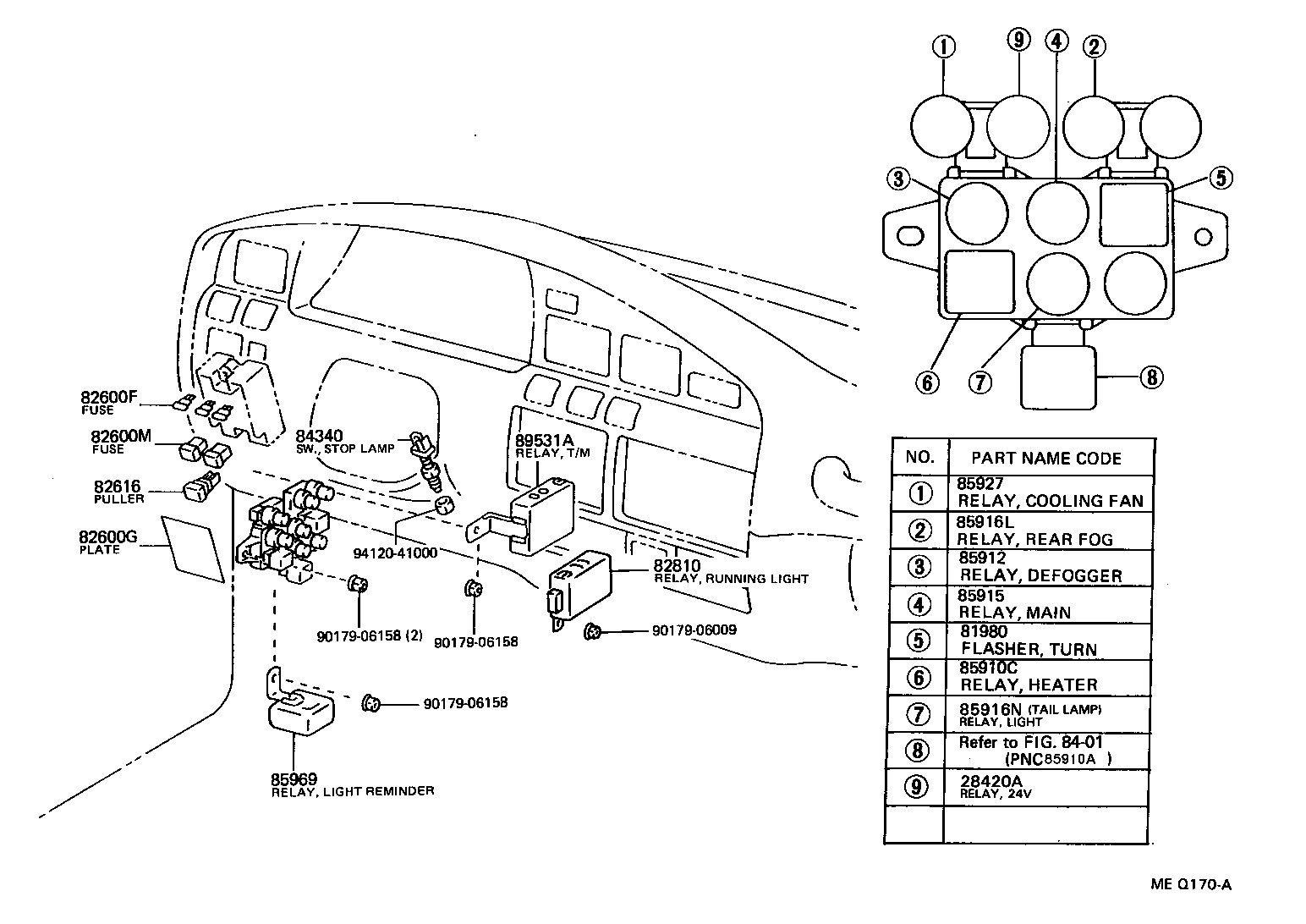 28610-17060 RELAY ASSY, GLOW PLUG product image