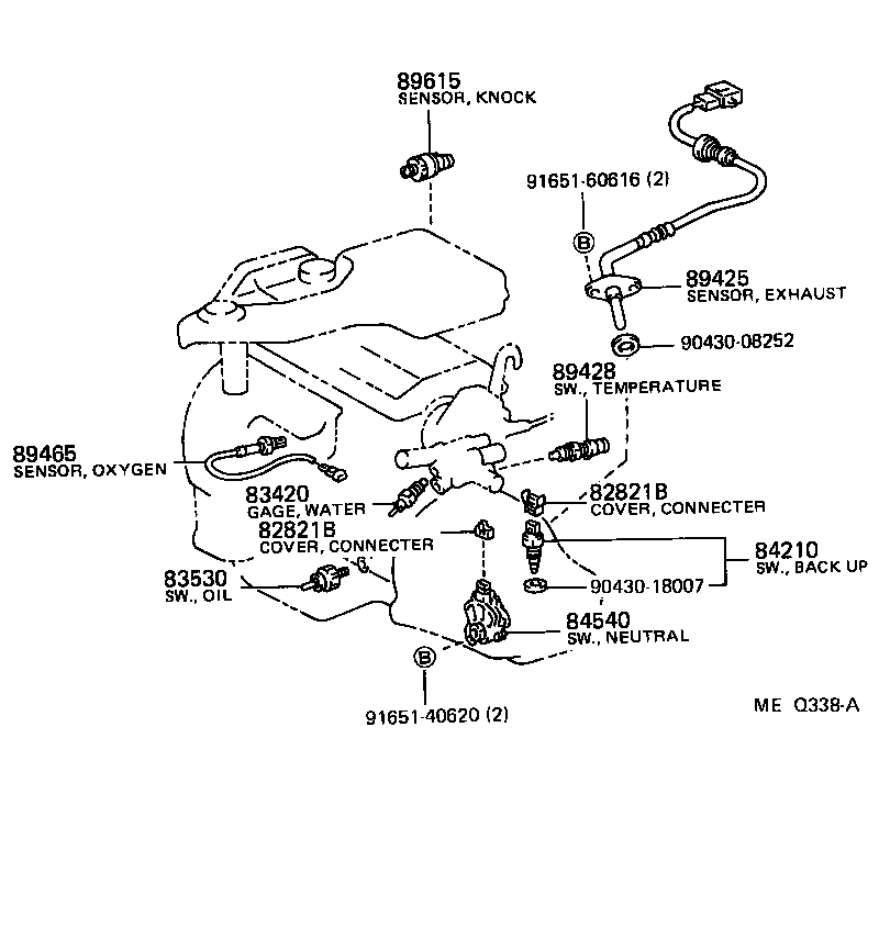 84820-18010 MASTER SWITCH ASSY, POWER WINDOW REGULATOR product image