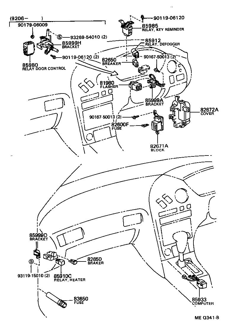 84820-18010 MASTER SWITCH ASSY, POWER WINDOW REGULATOR product image